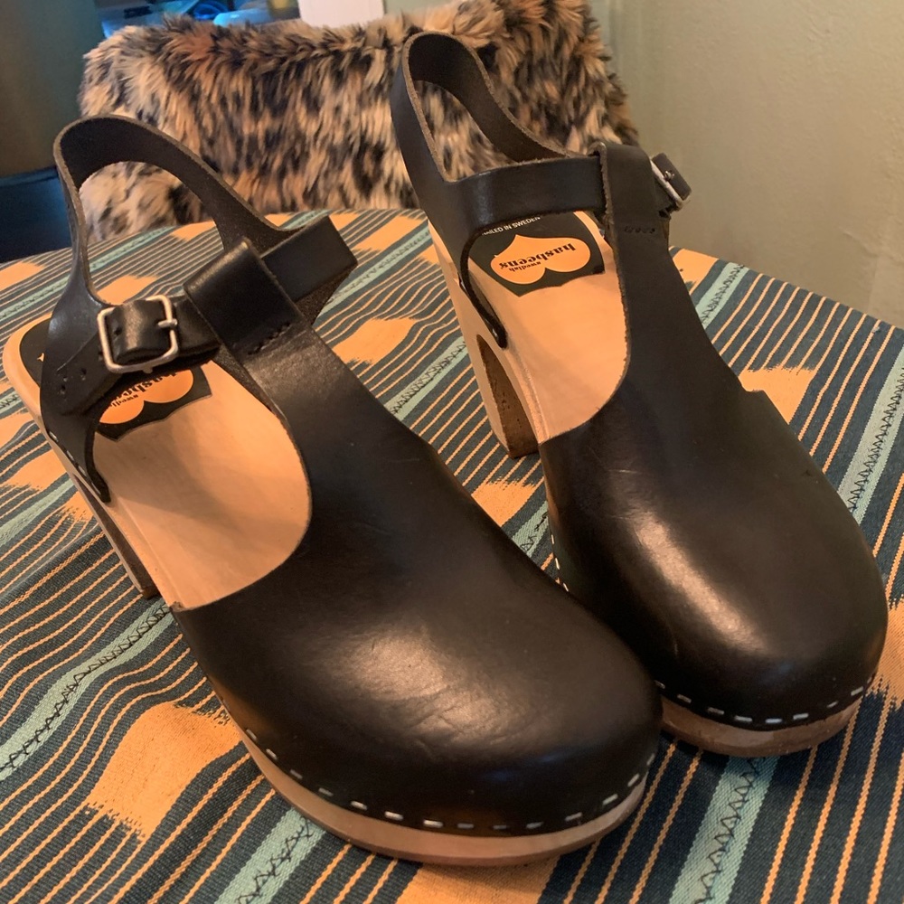 Swedish Hasbeen T-Strap Toffel 10